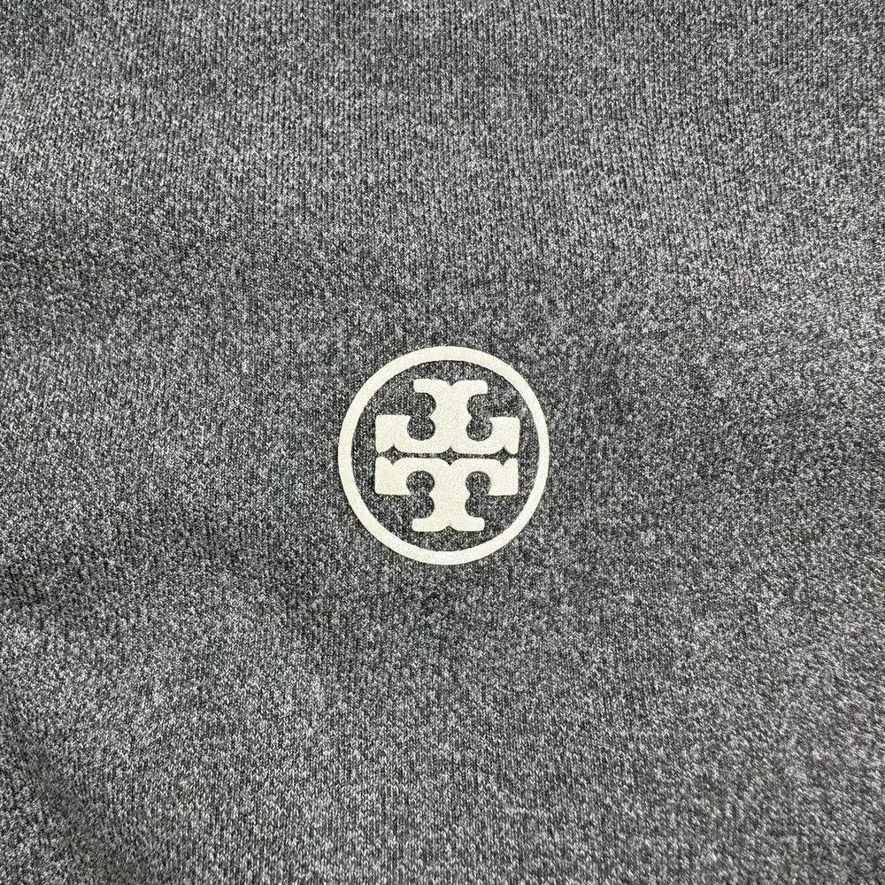 Tory Burch Sport Leggings Womens Medium Compression Melange Side Pocket Chevron